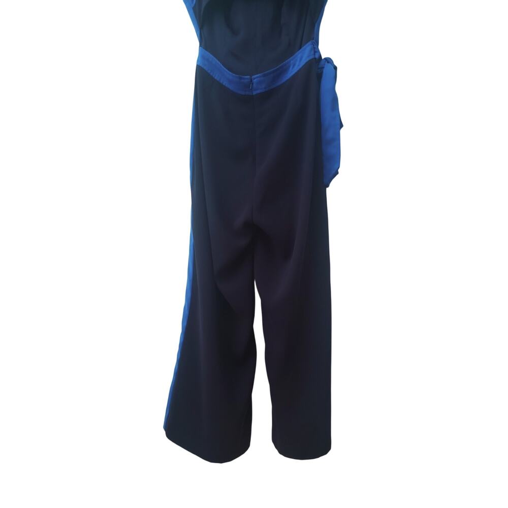 Anthropologie Becas Colorblock Jumpsuit Blue Size 0P - Picture 6 of 8
